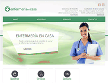 Tablet Screenshot of enfermeriaencasa.com